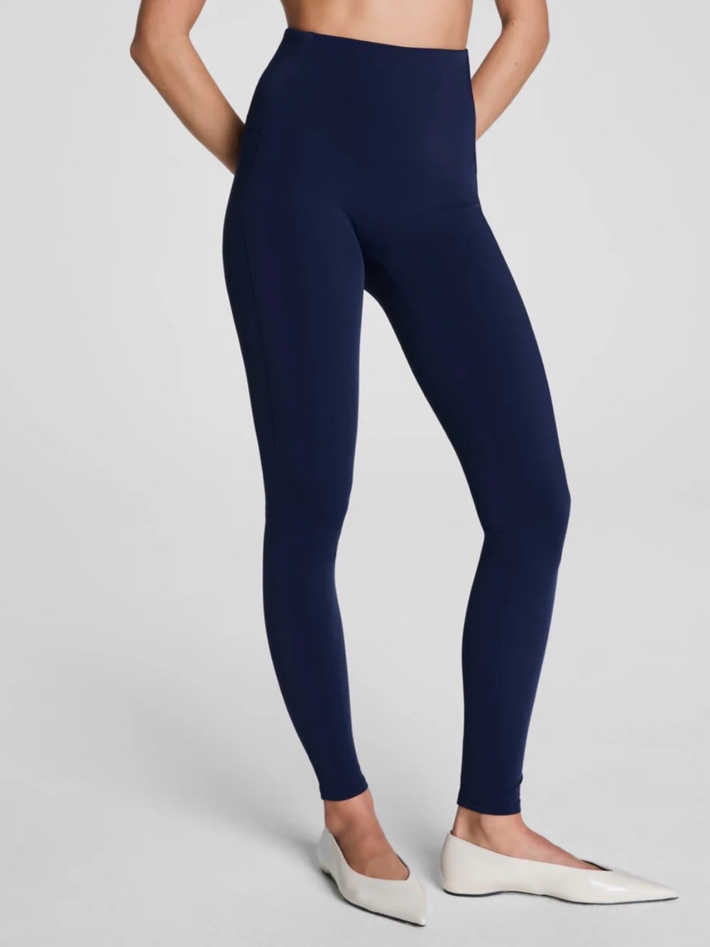 SPANX Scuba Legging in Timeless Navy size Large Petite